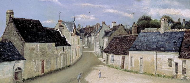 Tableau : Vue de la rue du Val Joyeux à Saint-Christophe