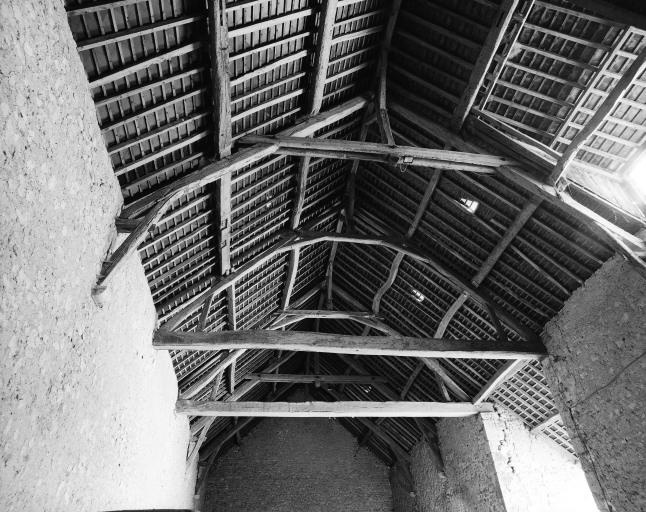 Charpente de la grange.
