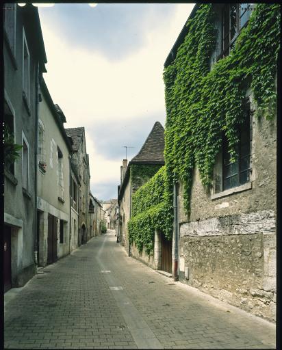 Vue générale de la Grande rue prise depuis la place de la Palisse.