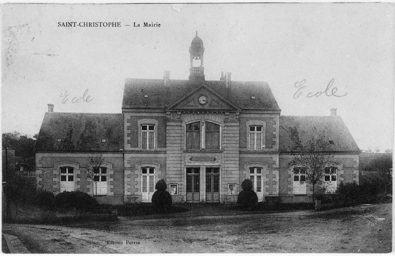 Mairie, vue prise au début du 20e siècle.