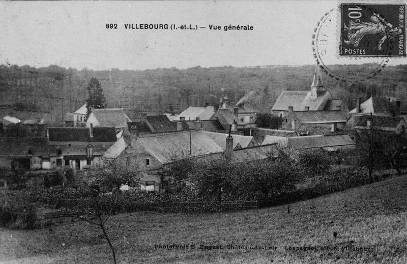 Vue générale du bourg prise au début du 20e siècle.