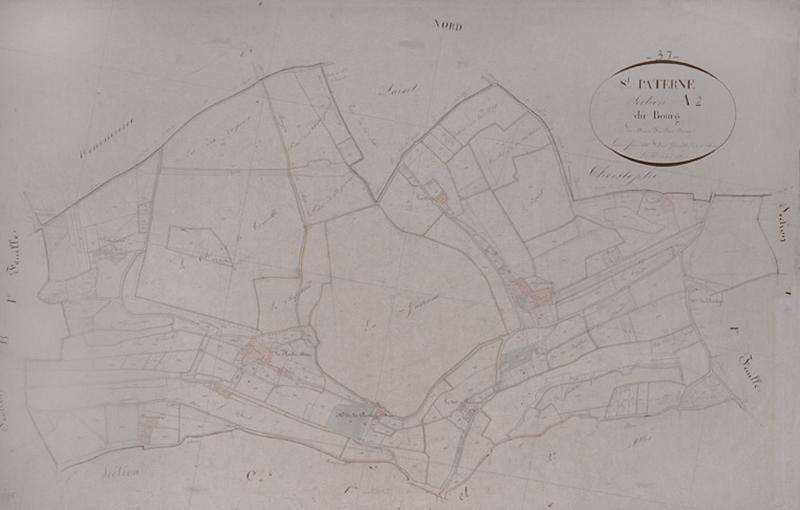 Extrait du plan cadastral de 1834, section A2.