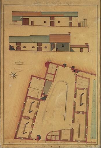 Château et ferme du Haut-Brizay : Grosbois, planche n°9, 1866.