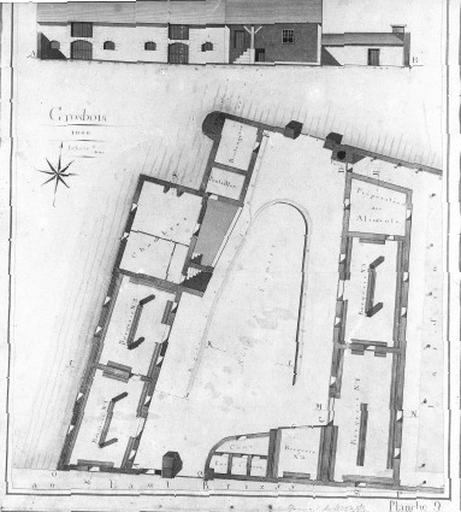 Château et ferme du Haut Brizay : Grosbois, planche n°9, 1866 : détail des bâtiments d'exploitation.