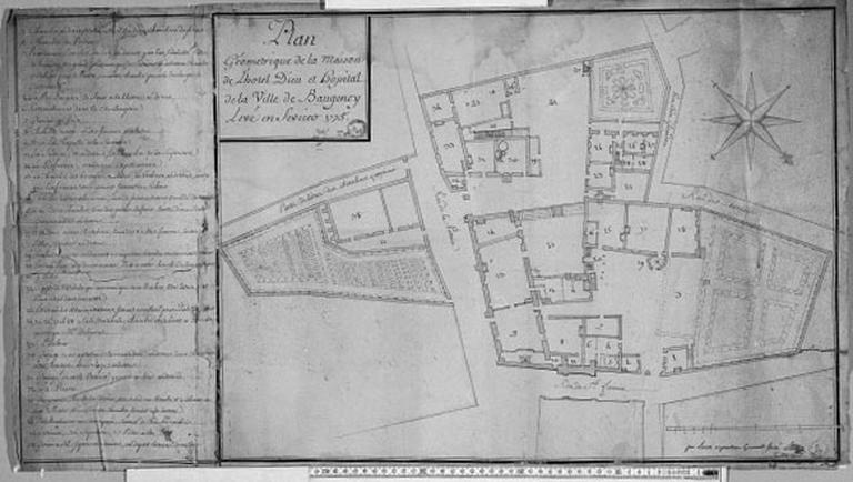 Plan de l'hôtel-Dieu.