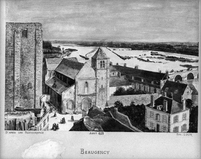 L'abbaye vue du clocher de l'ancienne église Saint-Firmin.