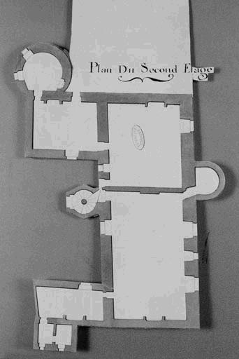 Plan du second étage du logis Dunois.