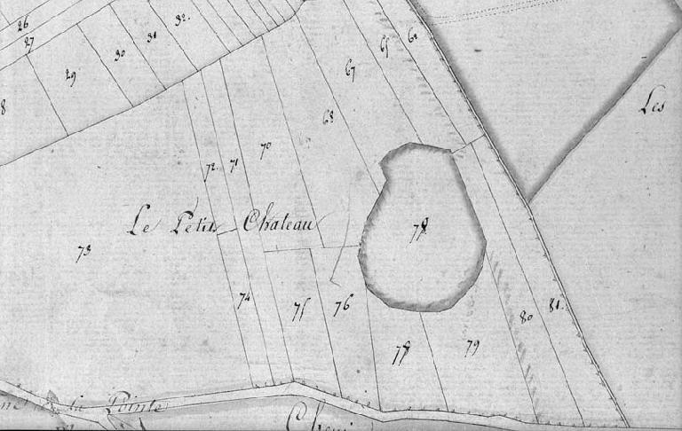Emplacement de l'ancienne motte.
