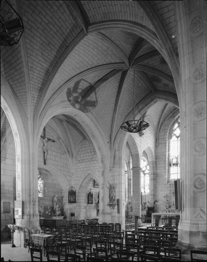 Vue générale de la nef, au nord-est.