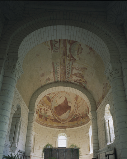 Vue d'ensemble de la voûte du choeur et de l'abside