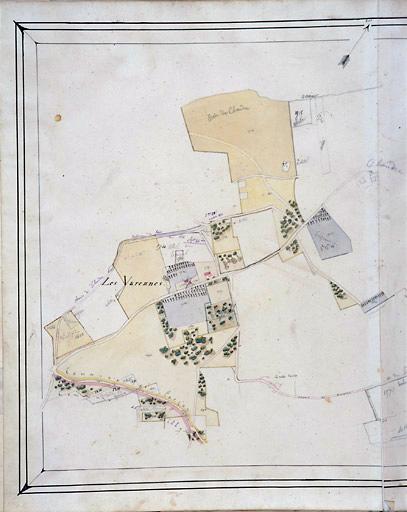 Section C feuille 3 du cadastre de Parçay.