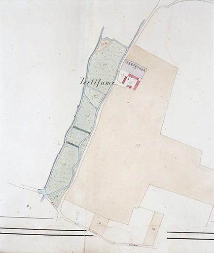 Section A dite de Tertifume, feuille 2 du cadastre de Theneuil.