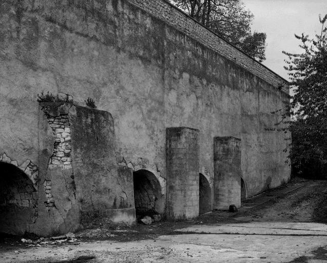 Vue générale de la batterie de fours, au sud.