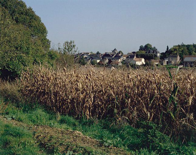 Vue du bourg de Rilly depuis La Pitonnière.
