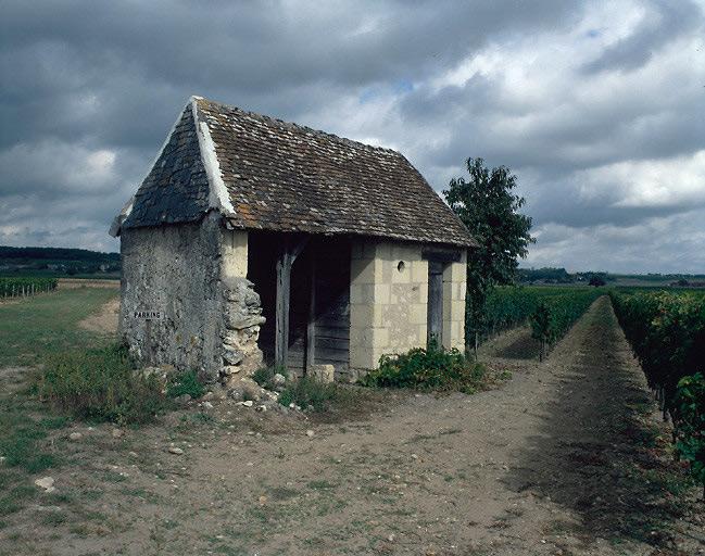 Cabane de vigne près de l'Oisillière. Vue au sud-est.