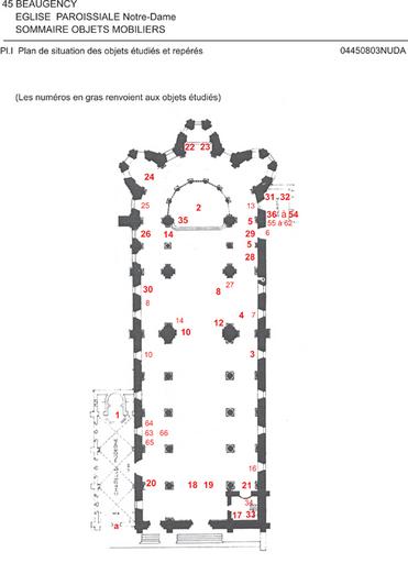 Le mobilier de l'église