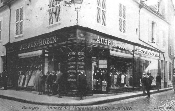 Annexe des magasins Aubrun-Robin (Carte postale).