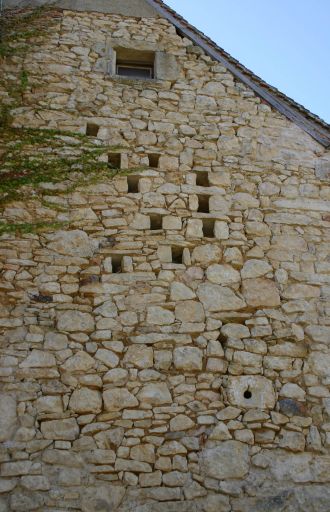 Pignon est avec trous de boulins.