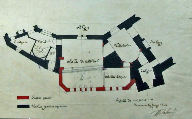 Projet d'aménagement de la salle de billard.