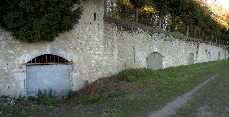 En amont de la maison d'habitation, une trentaine de caves creusées dans le coteau. Elles servaient à l'entrepôt du vin produit sur les communes voisines. Le vin était ensuite chargé sur les bateaux de Loire.
