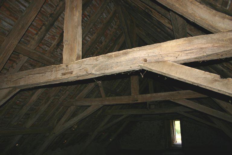 Charpente de l'habitation.
