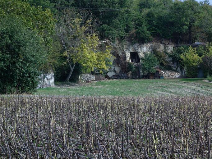 Abris troglodytiques, au nord-est de la maison du grand Carroi.