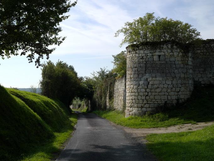 Tour d'enceinte du château depuis le rue de la Porte Bigot.