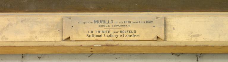 Tableau : Trinité et Sainte Famille