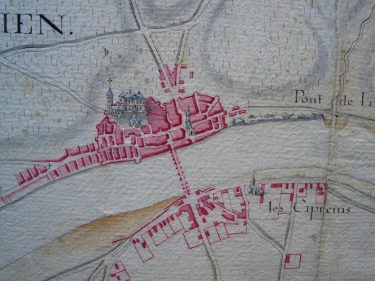 Cours de la Loire, XVIIIe siècle.  (archives nationales, CP F 14 10066/4, dossier 4, pièce 5).