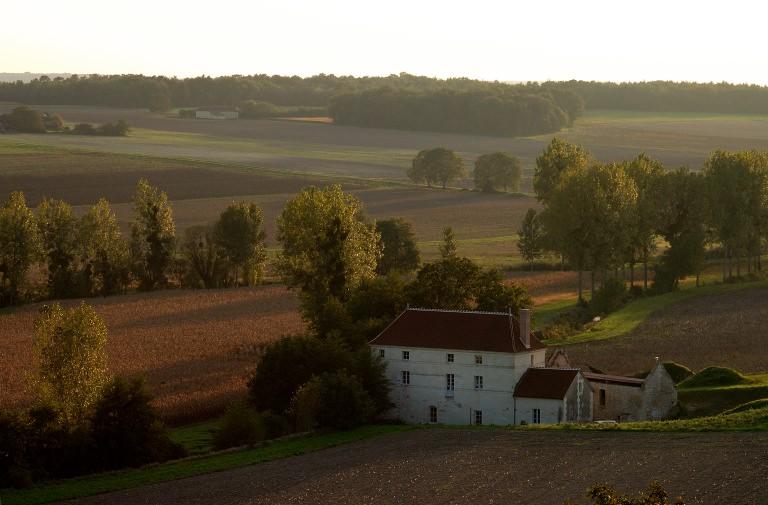 Paysage avec le grand moulin au bord de la Manse.
