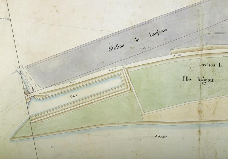 Extrait du cadastre napoléonien de 1817-1819. (archives départementales d'Indre-et-Loire, 3 P 2 / 203/1). ; Extrait du cadastre napoléonien de 1817-1819. (archives départementales d'Indre-et-Loire, 3 P 2 / 203/1).