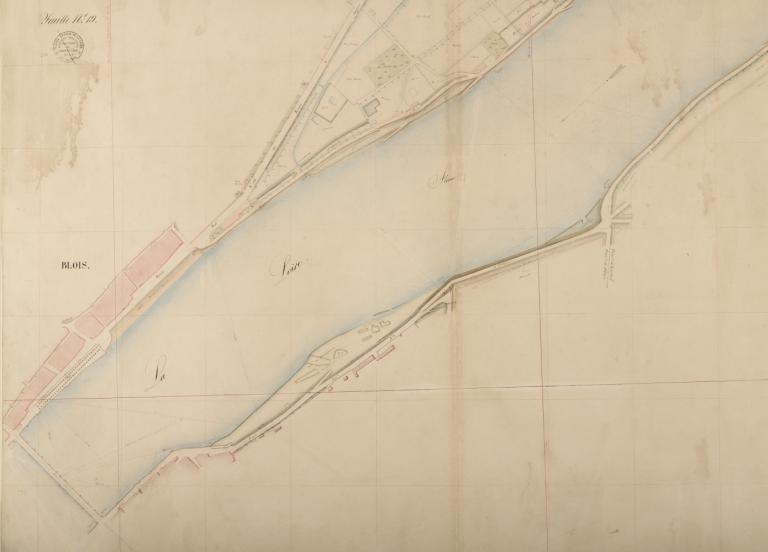 Carte de la Loire non datée (entre 1844 et 1858), détail. (archives départementales du Loiret, Carte Loire 41 : 12 Fi 7-26). ; Carte de la Loire non datée (entre 1844 et 1858), détail. (archives départementales du Loiret, Carte Loire 41 : 12 Fi 7-26).