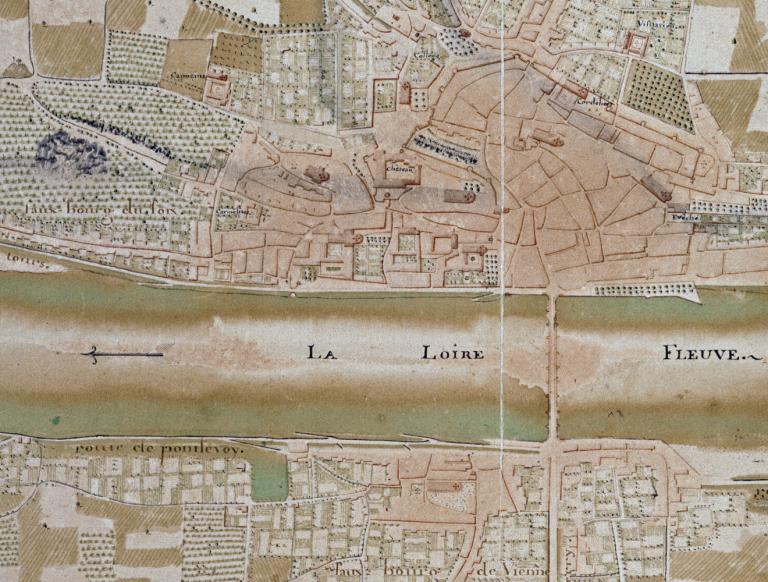 Plan de la ville de Blois vers 1780, détail. (bibliothèque Abbé Grégoire, Blois, RLV 362). ; Plan de la ville de Blois vers 1780, détail. (bibliothèque Abbé Grégoire, Blois, RLV 362). ; Plan de la ville de Blois vers 1780, détail. (bibliothèque Abbé Grégoire, Blois, RLV 362).
