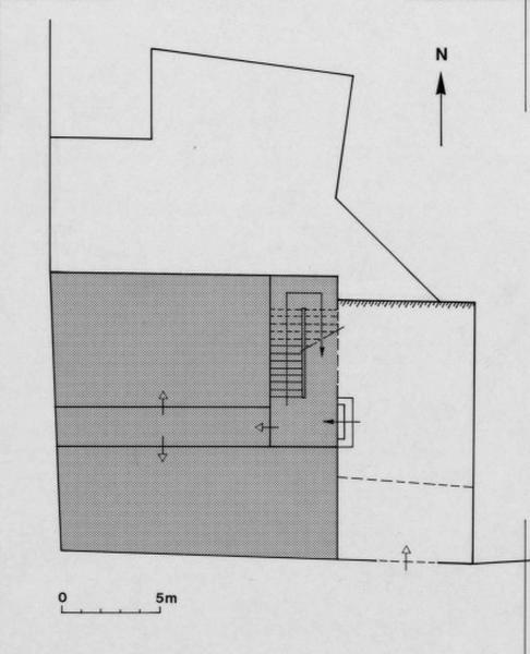 Plan schématique du rez-de-chaussée.