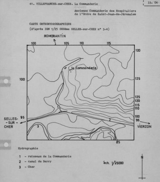 Carte orthohydrographique.
