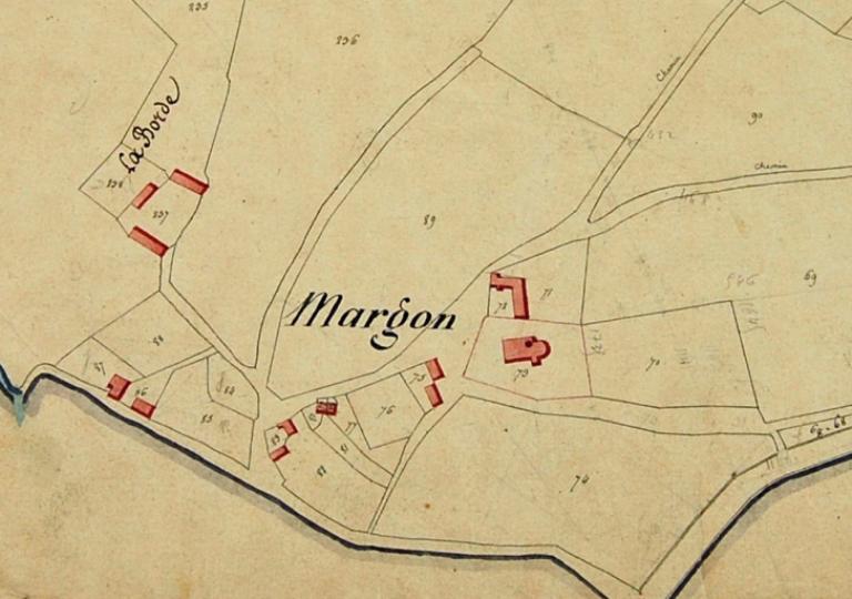 Extrait du cadastre de 1811, section C. (Archives départementales d'Eure-et-Loir, 3 P 4766).