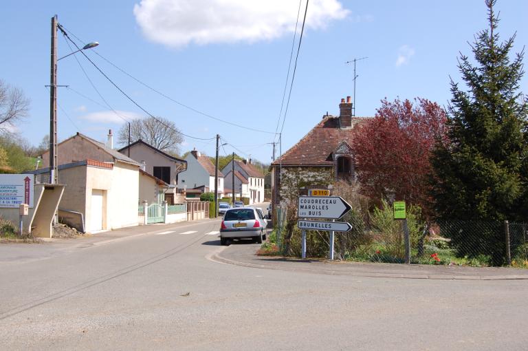 Vue générale du hameau depuis l'ouest (état en 2008).