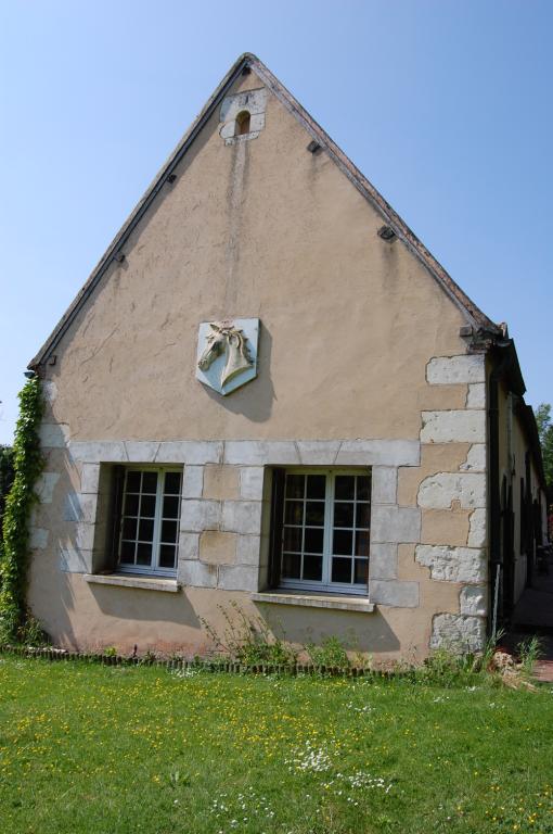 Bâtiment principal, mur-pignon nord-est. 