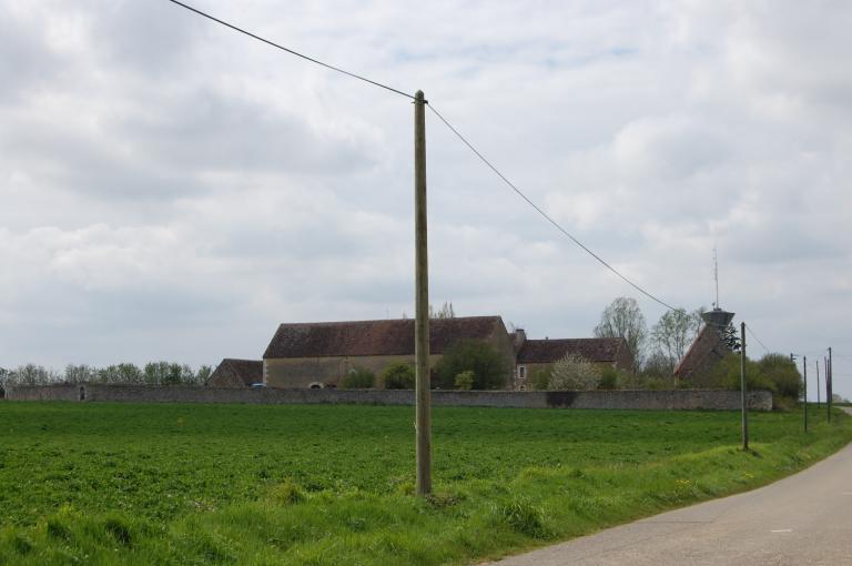 Vue de situation du manoir depuis le nord-est (état en 2008).