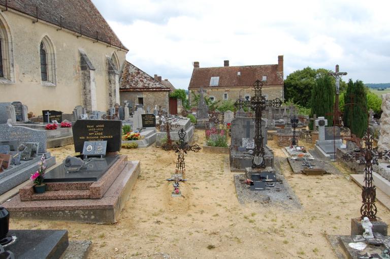 Vue d'ensemble du cimetière.