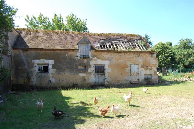 Etable et toit à porcs, élévation nord.