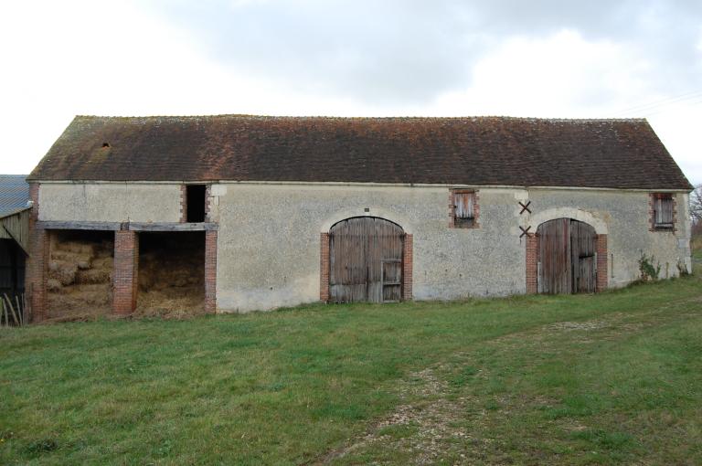 Remise et grange, élévations sur cour.