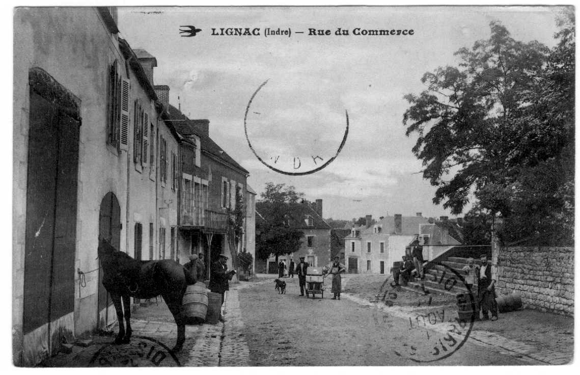 La rue du commerce, vers 1912.