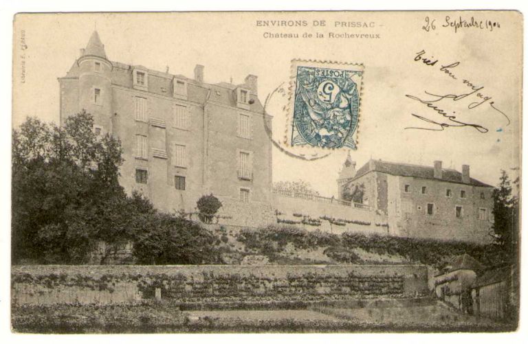 Le château de Rochechevreux, vers 1904.