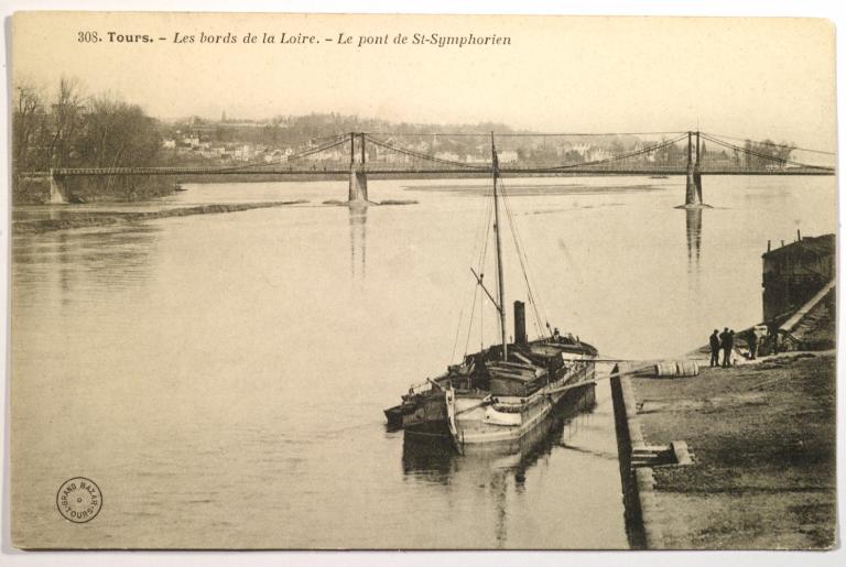 Plan du port Genièvre par l'ingénieur ordinaire, 23 décembre 1869. (archives départementales d'Indre-et-Loire, S 2047).