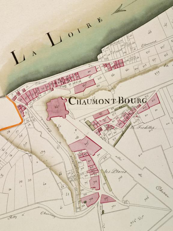 Extrait du cadastre napoléonien de 1809. (archives départementales du Loir-et-Cher, 3 P 2/45/1).