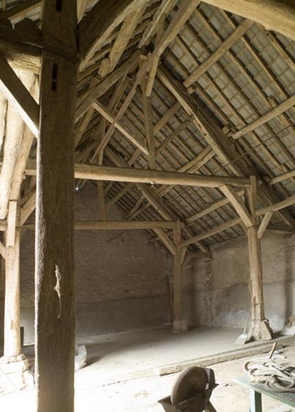 Charpente vue vers le nord.