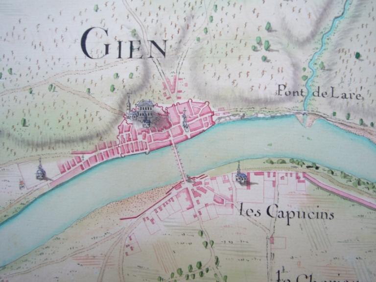 Plan de la ville levé en 1727-1730 par le sieur Matthieu.  (école nationale des Ponts-et-Chaussées, Folio 4969).