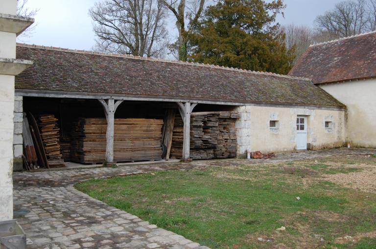 Aile nord-est (remise et étable), élévation sud-ouest.
