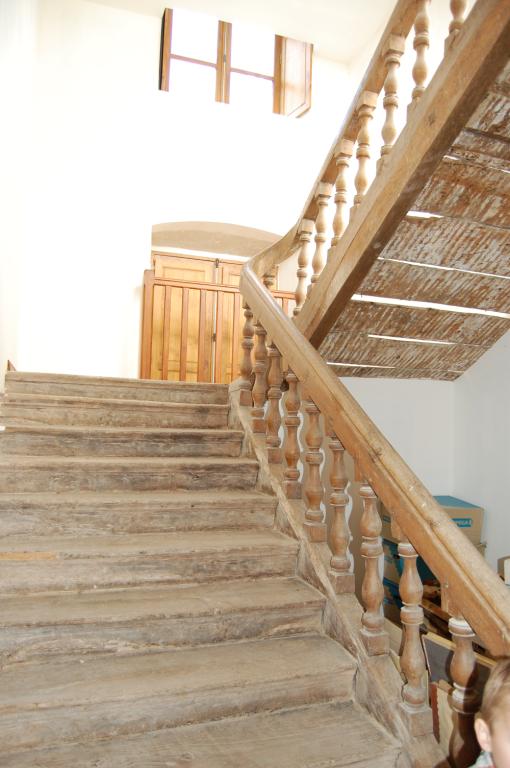 Détail de l'escalier du château.